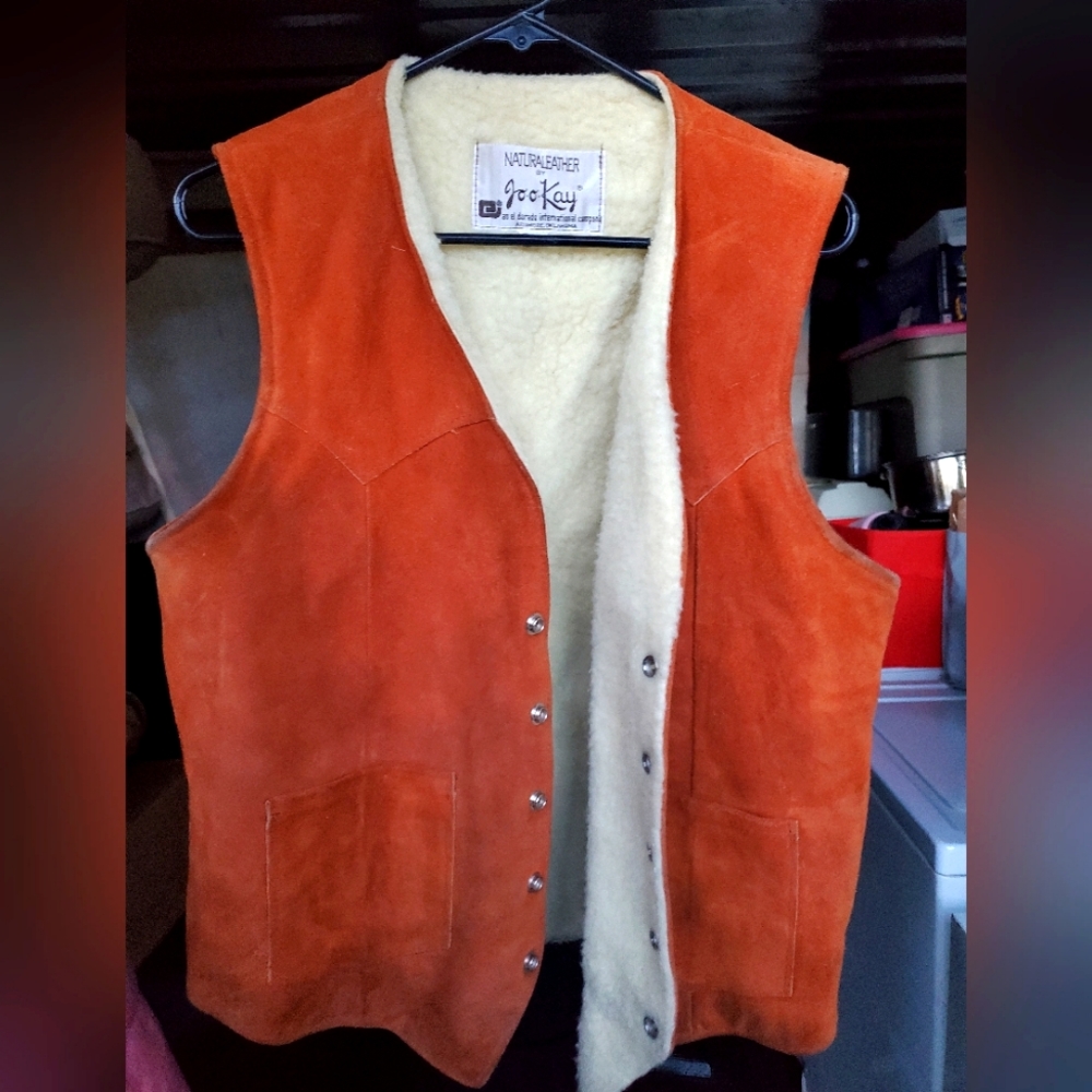 Leather vest size 30